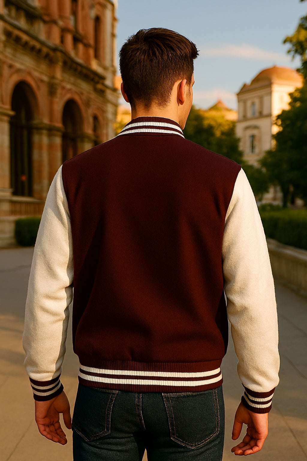 ZIDDWEAR™ Unisex Varsity Jacket – 100% Cotton, 300 GSM