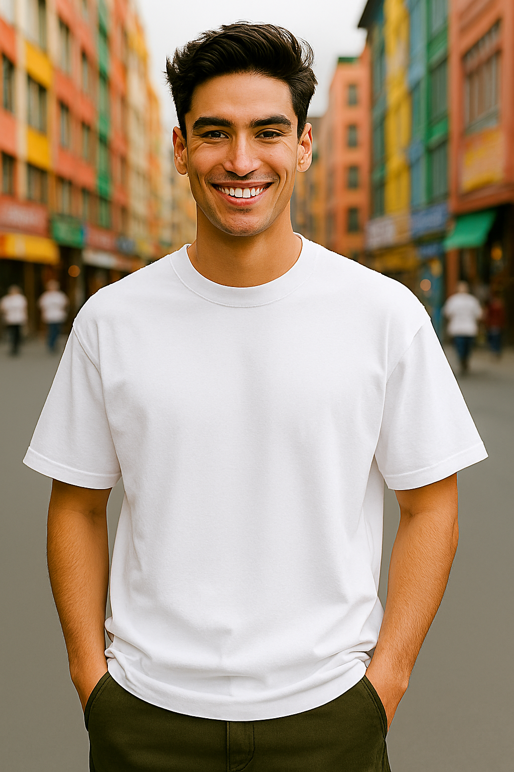 ZIDDWEAR™ Oversized Classic T-Shirt – Heavyweight Cotton | Unisex Fit | Black & White