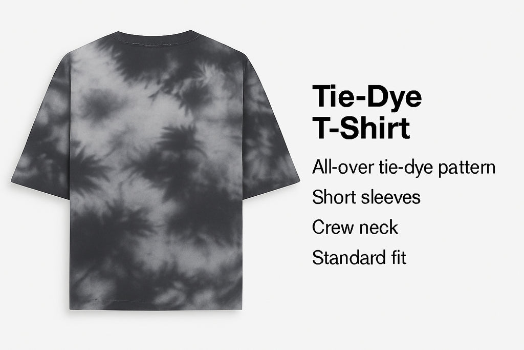 Unisex Monochrome Tie-Dye Oversized T-Shirt – Premium 260 GSM Streetwear