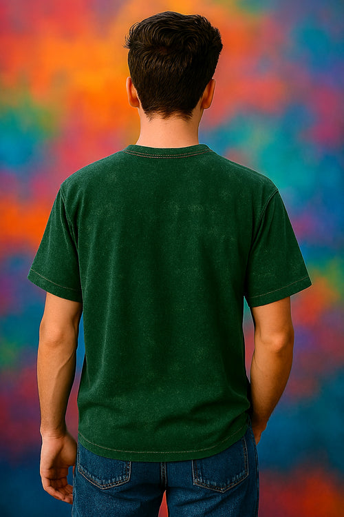 Men’s Acid-Washed Oversized T-Shirt – Premium 240 GSM Cotton Streetwear Essential