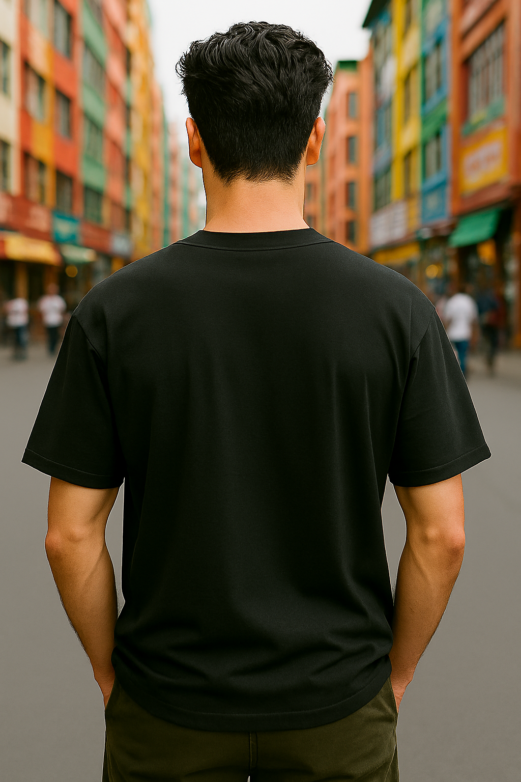 ZIDDWEAR™ Oversized Classic T-Shirt – Heavyweight Cotton | Unisex Fit | Black & White