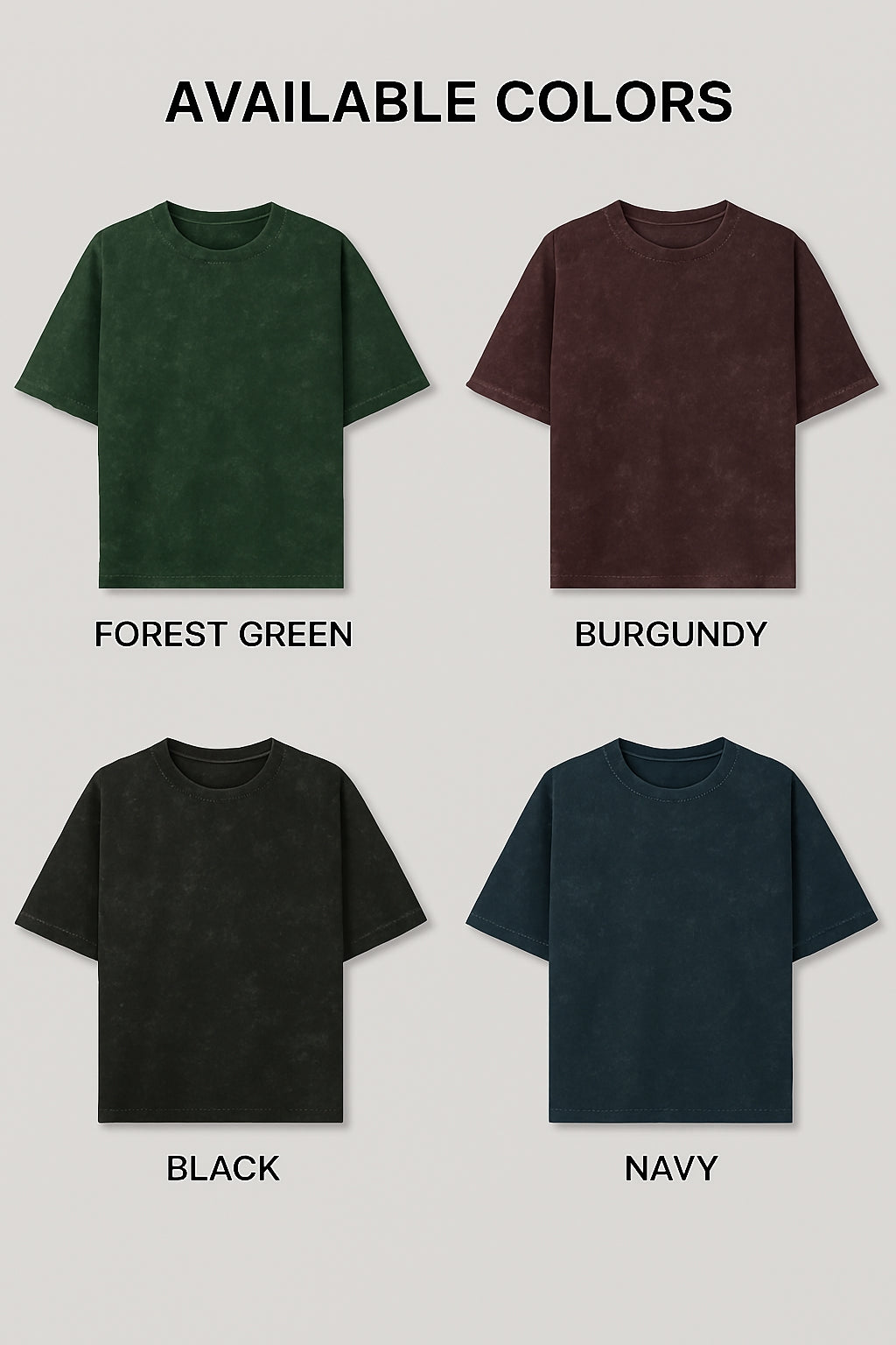 Men’s Acid-Washed Oversized T-Shirt – Premium 240 GSM Cotton Streetwear Essential